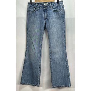 American Eagle Jeans Women 6 Reg Boot Cut Hipster Fit Low Rise Light Wash